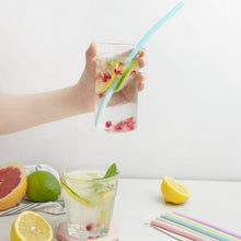 Load image into Gallery viewer, Ape Basics: Reusable Silicone Drinking Straws (6 Pack)