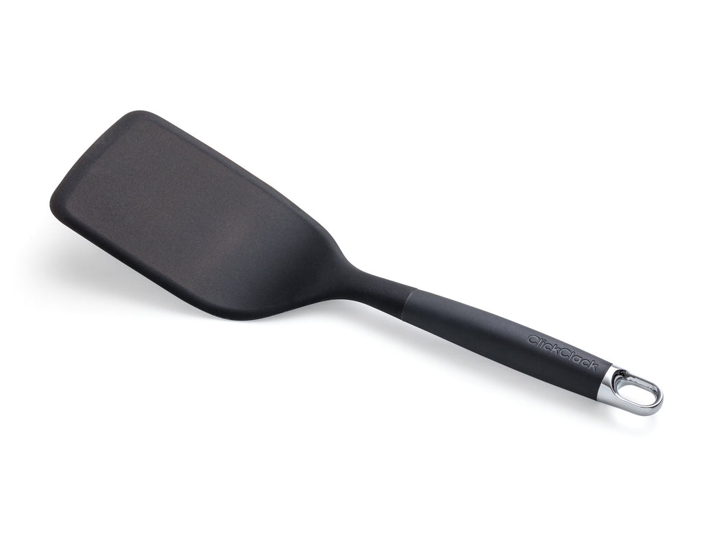 ClickClack: Large Silicone Turner - Chrome