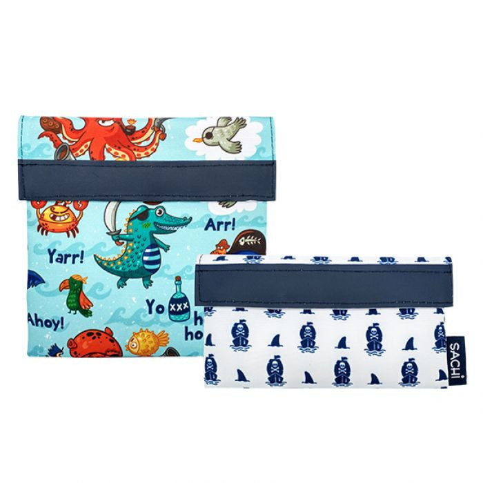 Sachi: Reusable Lunch Pocket Set - Pirate Bay - D.Line