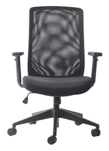 Load image into Gallery viewer, Buro: Mondo Gene - Mesh Chair (Black)