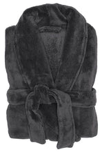 Load image into Gallery viewer, Bambury: Charcoal Microplush Robe - Charcoal