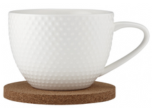 Load image into Gallery viewer, Ladelle: Abode Textured Mug &amp; Coaster Set - White