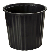 Load image into Gallery viewer, Office Supply Co: Rubbish Bin Round Fluted - Black (13L)