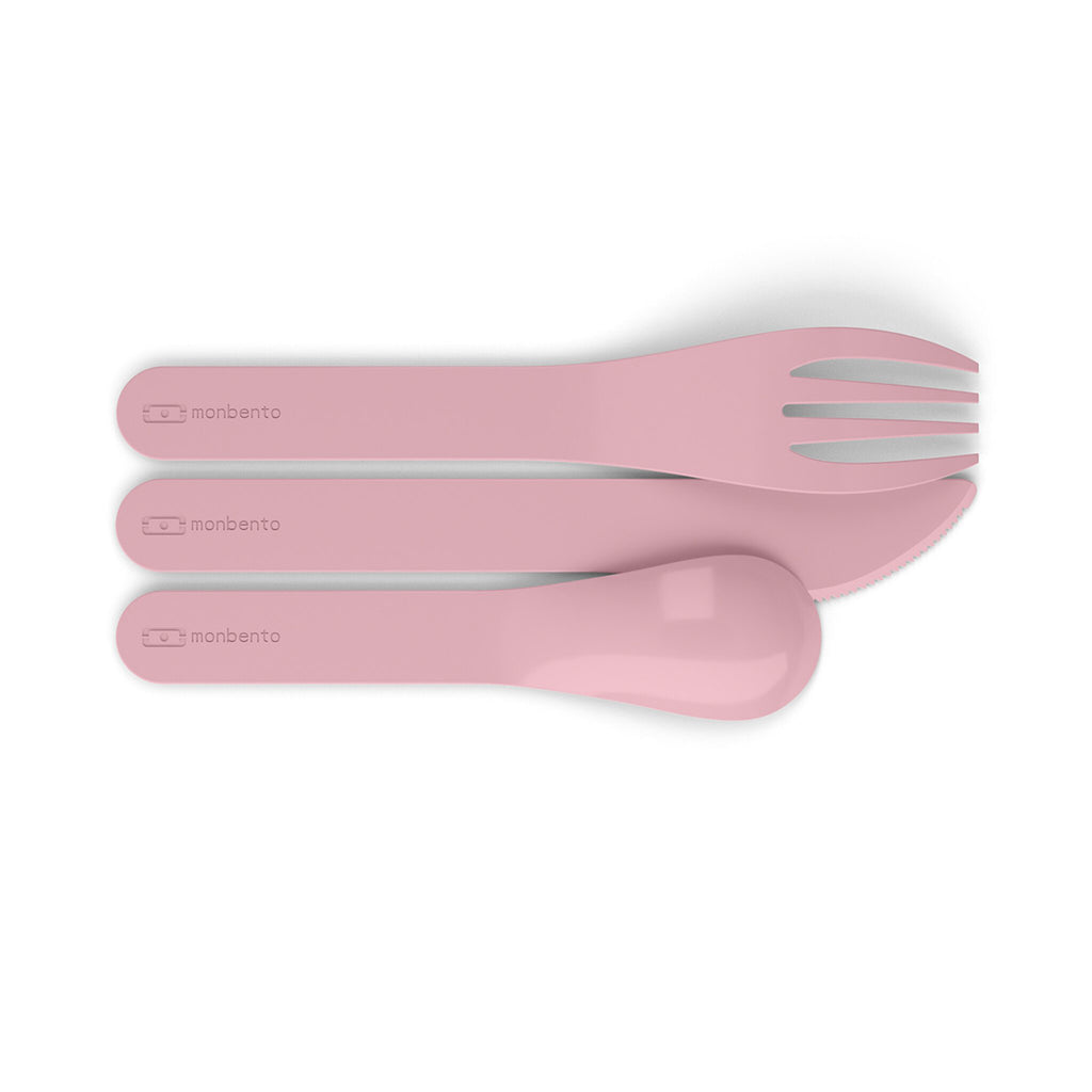 Monbento: Pocket Colour Cutlery Set (Blush)