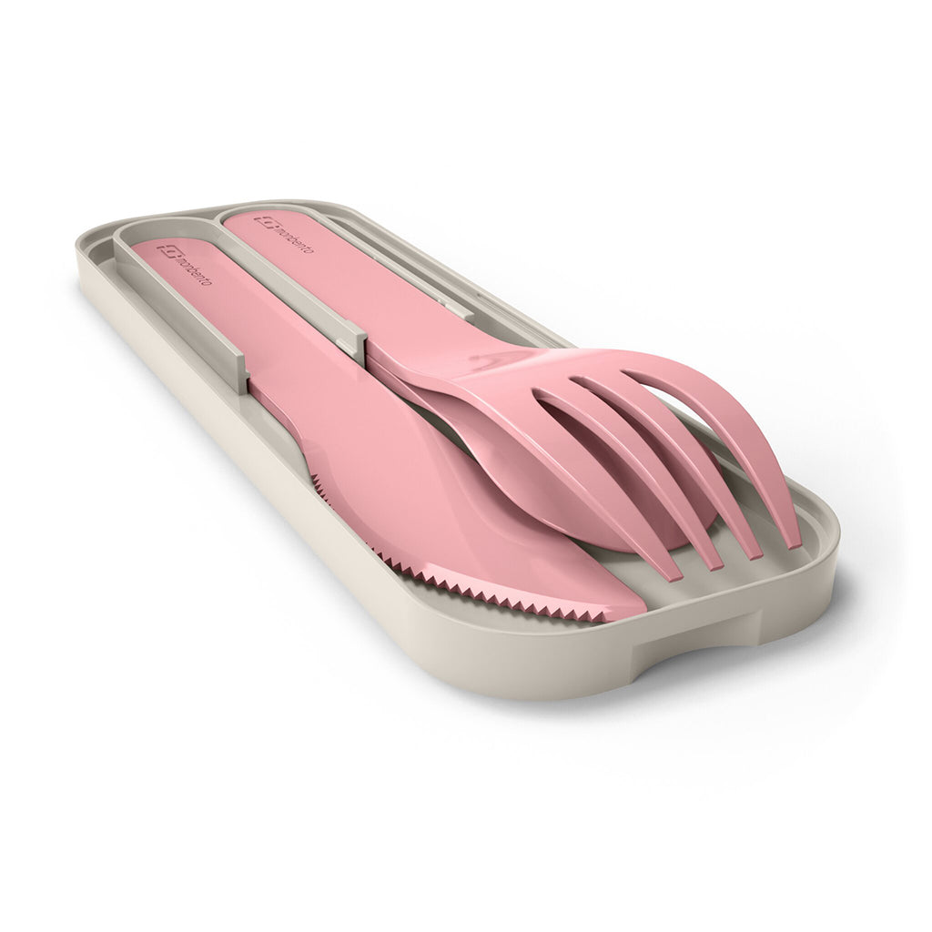 Monbento: Pocket Colour Cutlery Set (Blush)