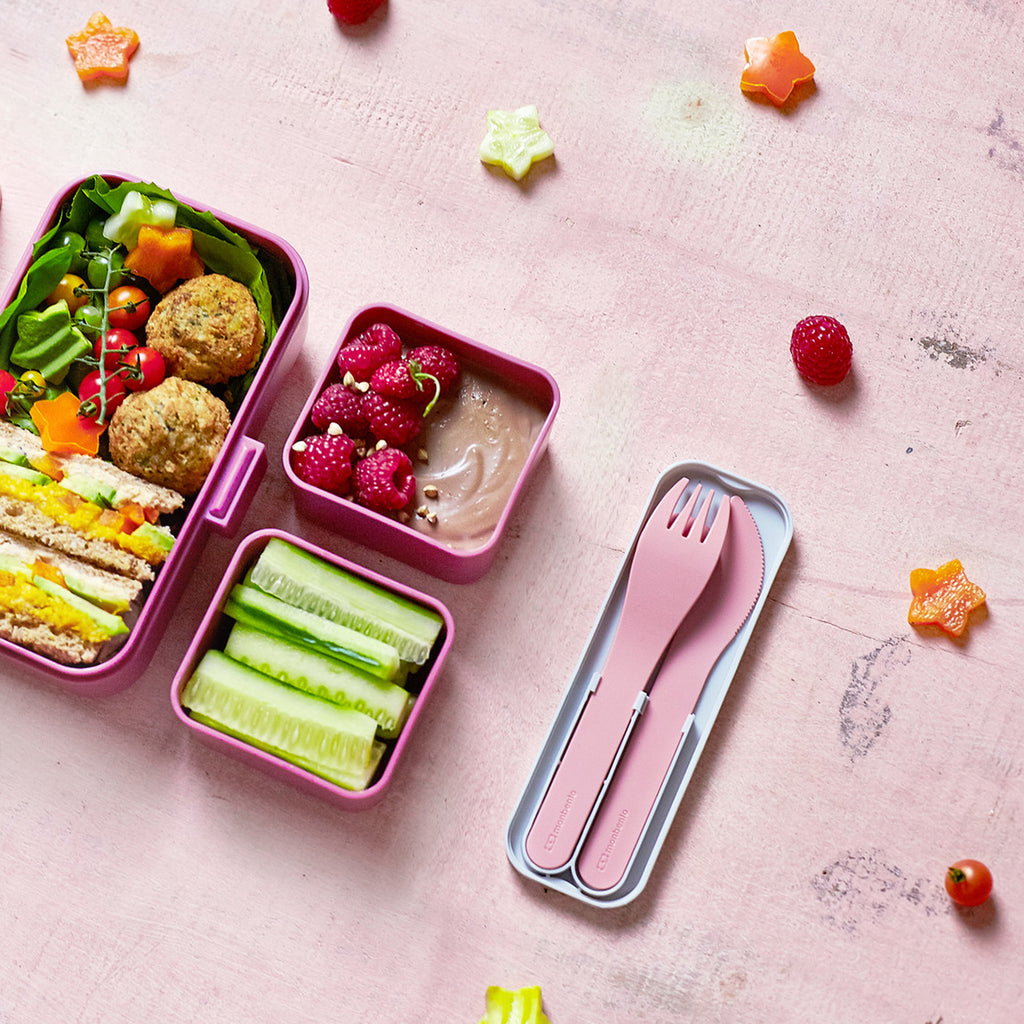 Monbento: Pocket Colour Cutlery Set (Blush)