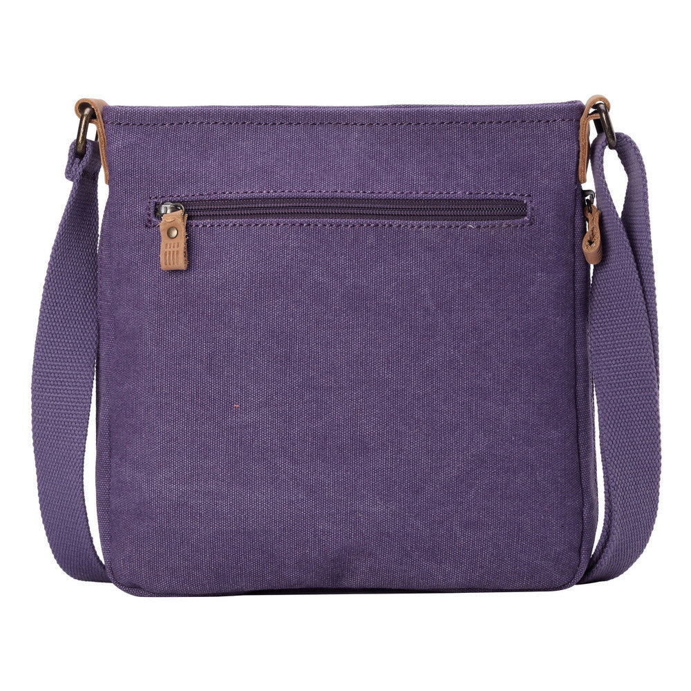 Troop London: Classic Small Zip Top Shoulder Bag - Purple