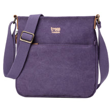 Load image into Gallery viewer, Troop London: Classic Small Zip Top Shoulder Bag - Purple