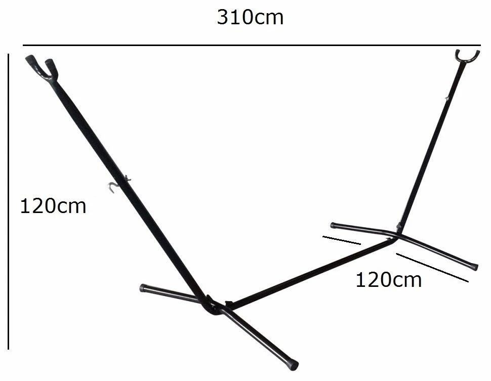 Metal Hammock Stand with Carry Bag (310x120cm)