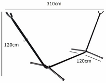 Load image into Gallery viewer, Metal Hammock Stand with Carry Bag (310x120cm)