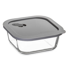 Load image into Gallery viewer, ClickClack: Cook+ Square Heatproof Glass Container (0.8L)