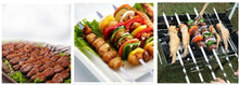 Load image into Gallery viewer, Stainless Steel Barbecue Skewers 38cm - 30Pcs