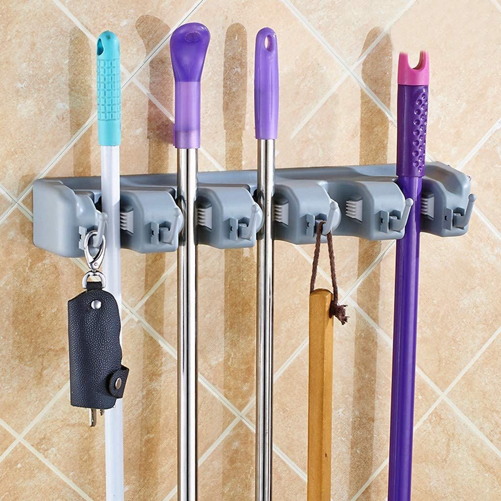 Wall Mounted Broom and Garden Tool Holder