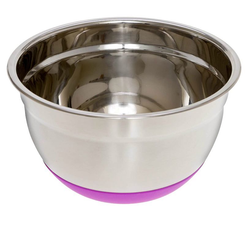 Stainless Steel Mixing Bowls with Silicone Bottoms (Set of 5)