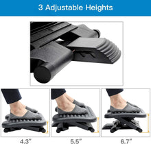 Load image into Gallery viewer, Adjustable Under Desk Footrest - Ergonomic Foot Rest with 3 Height Positions