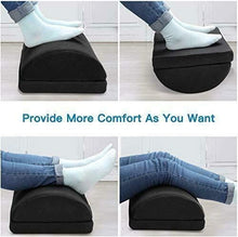 Load image into Gallery viewer, High Density Foam Footrest with Adjustable Height - Black