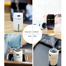 Load image into Gallery viewer, LED Mini USB Air Humidifier Purifier - Black