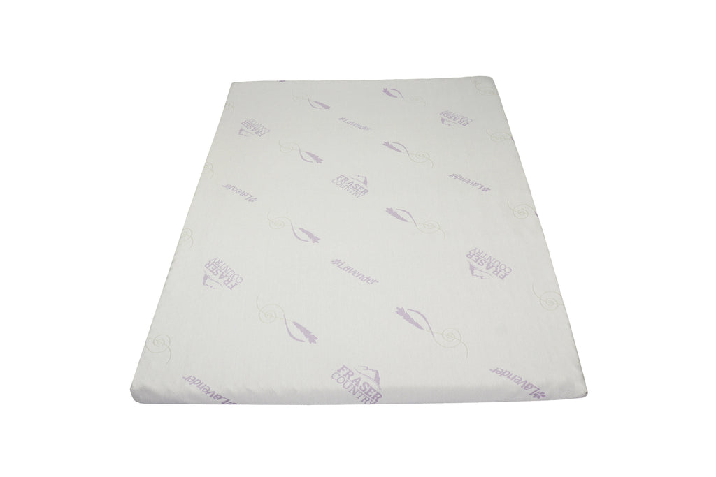 Fraser Country: Lavender Infused 7-Zone Memory Foam Mattress Topper – King Single (8cm Thick)
