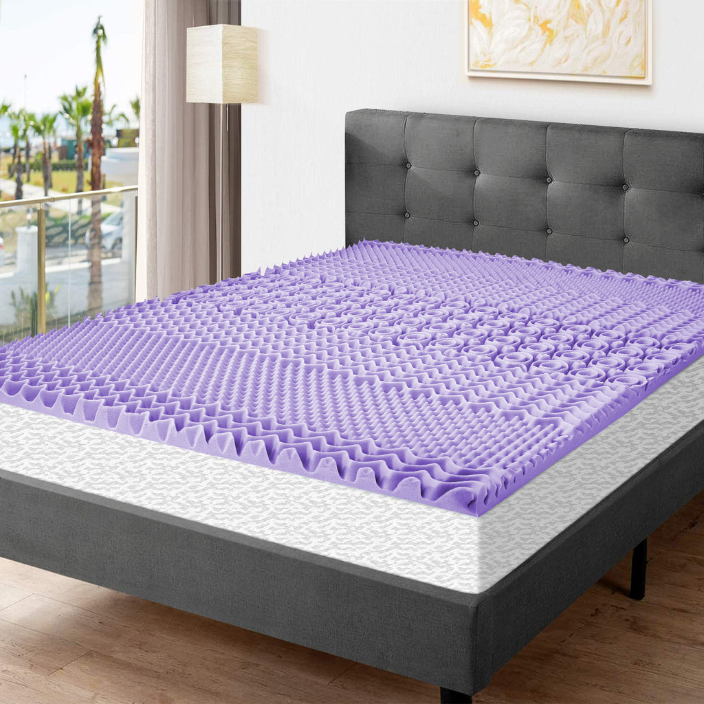 Fraser Country: Lavender Infused 7-Zone Memory Foam Mattress Topper – Queen (8cm Thick)