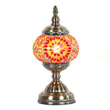 Load image into Gallery viewer, Turkish Mosaic Lamp - Red &amp; Yellow