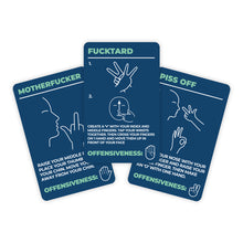 Load image into Gallery viewer, Gift Republic: How To Swear In Sign Language Cards