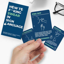 Load image into Gallery viewer, Gift Republic: How To Swear In Sign Language Cards