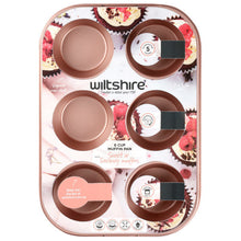 Load image into Gallery viewer, Wiltshire: Rose Gold 6 Cup Muffin Pan