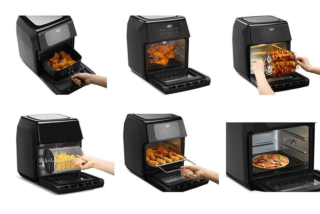 Kogan: 12L 1800W Digital Air Fryer Oven (Black)
