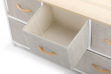 Load image into Gallery viewer, Ovela: 5 Drawer Storage Chest - Beige