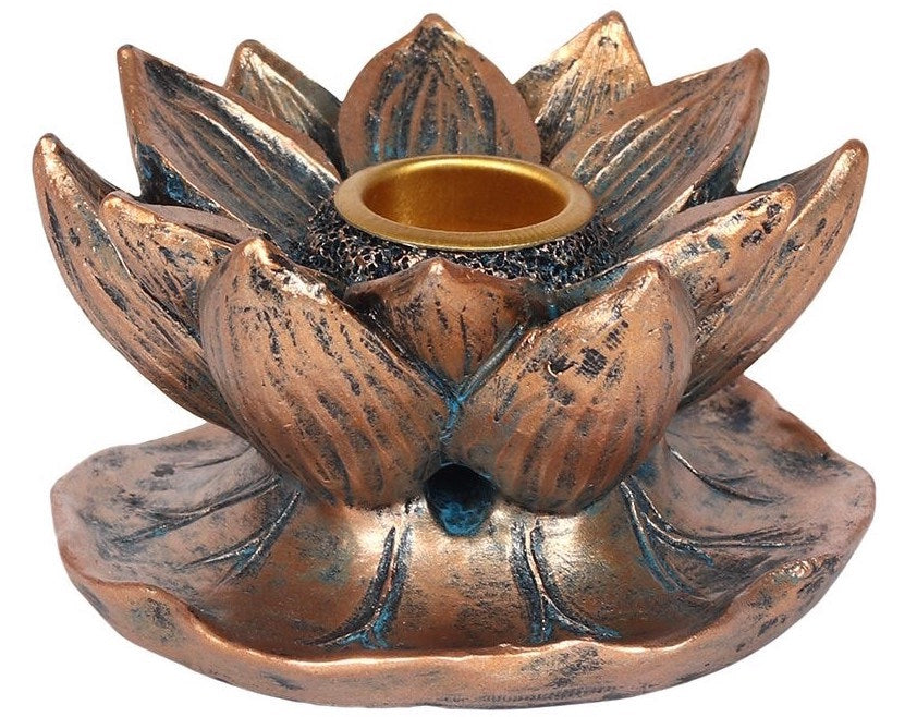 Bronze Lotus Backflow Burner