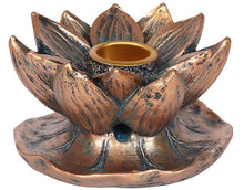 Load image into Gallery viewer, Bronze Lotus Backflow Burner