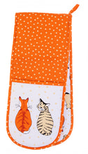 Load image into Gallery viewer, Ulster Weavers: Double Oven Gloves - Cats In Waiting