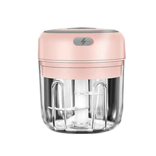 Load image into Gallery viewer, Portable Electric Mini Food Processor For Garlic Onion Ginger - Pink