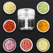 Load image into Gallery viewer, Portable Electric Mini Food Processor For Garlic Onion Ginger - Pink
