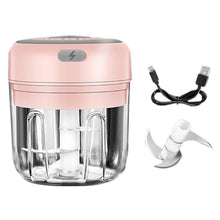 Load image into Gallery viewer, Portable Electric Mini Food Processor For Garlic Onion Ginger - Pink