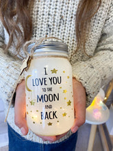 Load image into Gallery viewer, Stellar Haus: I love You To The Moon &amp; Back Sparkle Jar