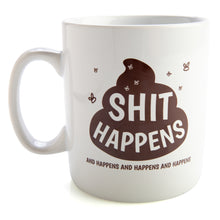 Load image into Gallery viewer, Koolface: Sh*t Happens - Giant Novelty Coffee Mug (900ml)