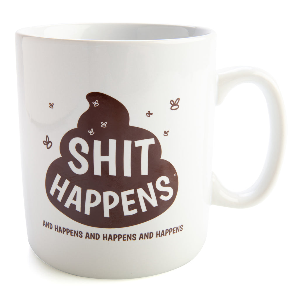 Koolface: Sh*t Happens - Giant Novelty Coffee Mug (900ml)