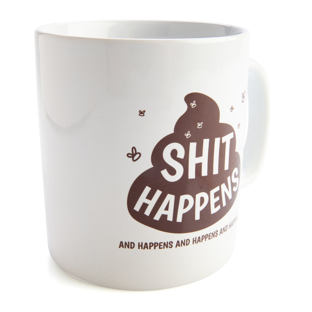 Koolface: Sh*t Happens - Giant Novelty Coffee Mug (900ml)
