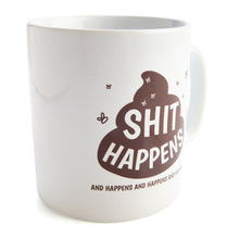 Load image into Gallery viewer, Koolface: Sh*t Happens - Giant Novelty Coffee Mug (900ml)
