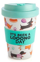 Load image into Gallery viewer, Eco-to-Go Bamboo Cup - Dachshund (470ml)
