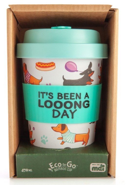 Eco-to-Go Bamboo Cup - Dachshund (470ml)