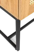 Load image into Gallery viewer, Rattan Bedside Table - Light Oak
