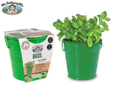 Load image into Gallery viewer, Mr Fothergills: Basil - Round Grow Kit Tin