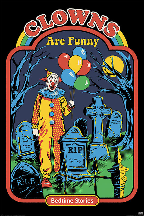 Steven Rhodes: Clowns Bedtime Stories - (1109) - Impact Posters