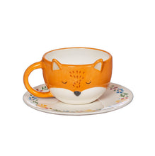 Load image into Gallery viewer, Sass &amp; Belle: Finley Fox Tea Cup &amp; Saucer Set