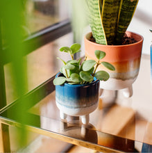 Load image into Gallery viewer, Sass &amp; Belle: Mojave Glaze Blue Mini Planter (8cm)