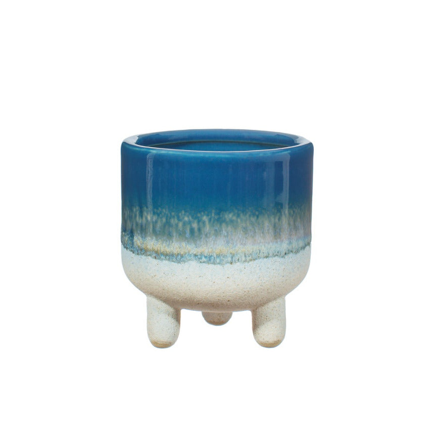 Sass & Belle: Mojave Glaze Blue Mini Planter (8cm)