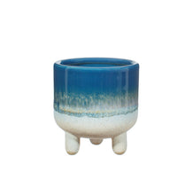Load image into Gallery viewer, Sass &amp; Belle: Mojave Glaze Blue Mini Planter (8cm)
