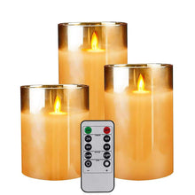 Load image into Gallery viewer, Flameless LED Flickering Candle Lights 3 Set - Brown